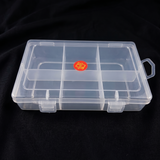 6 Cavity Rectangle Beads Storage Box 5x3x1.25 inch