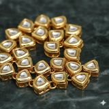 25 Pcs 7X10mm Meenakari Kundan Kadi Chain