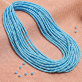5 Bunch of Preciosa Seed Bead Strings Luster Opaque