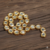 25 Pcs 11X12mm Meenakari Kundan Kadi Chain