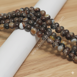 1 String 8mm Natural Brown Hakik Gemstone Beads