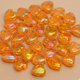 9mm Acrylic Heart Beads
