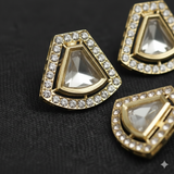4 Pcs 24x22mm Ad Stone Earrings Stud