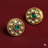 21mm Kundan Connectors Golden