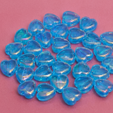 9mm Acrylic Heart Beads
