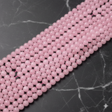1 String Natural Rose Quartz Beads Round 10mm