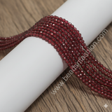 2mm Natural Gemstone Round Micro Faceted Beads