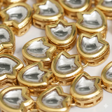 25 Pcs 11X12mm Meenakari Kundan Kadi Chain