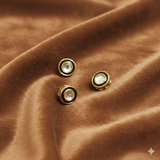 10 Pcs, 11mm Meenakari Kundan Earring Studs