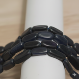 14x8mm Oval Jade Stone Beads Blue