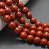 1 String 8mm Round Red Jasper Beads