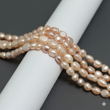 1 String, 7x5mm Baroque Pearls Beads