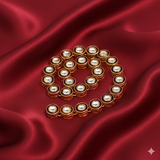 25 Pcs 10mm Meenakari Kundan Kadi Chain