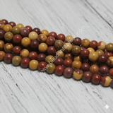 1 String 8mm Natural Mookaite Jasper Gemstone Beads