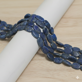 12x8mm Oval Lapis Stone Beads