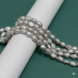 1 String, 7x5mm Baroque Pearls Beads