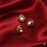 10 Pcs, 11x14mm Meenakari kundan Earring Studs