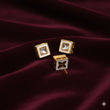 10 Pcs, 11mm Meenakari Kundan Earring Studs