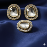 4 Pcs 24x21mm Ad Stone Earrings Stud