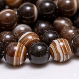 1 String 8mm Natural Brown Hakik Gemstone Beads