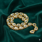 25 Pcs, 11X14mm Meenakari Kundan Kadi Chain