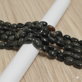 Tumble Black Onyx Stone Beads 17-13 mm