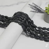 8x5mm Oval Gold Sand Stone Beads