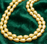 12x8mm Taiwan Baroque Shell Pearl Beads, Drop Shape String