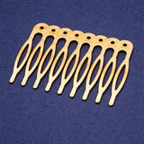 2 Inch 5 Pcs 10 Teeth Metal Hair Comb Clip