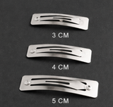 Rectangle Snap Hair Clips