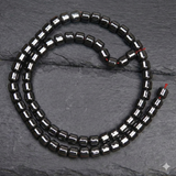 1 String, 4x6mm Magnetic Hematite Tube Beads