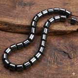1 String, 8mm Magnetic Hematite Tube Beads