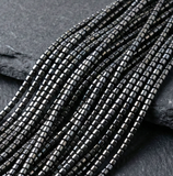 1 String Hematite Beads Tyre Black 4x2.5mm