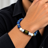 Libra Lapis Lazuli & Howlite Zodiac Bracelet