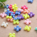 10mm Multicolor Flower Acrylic Beads