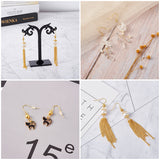 1 Set Earring Hooks, with Plastic Earring Ear Nuts, Earrings Backs, Mixed Color, 7.4x7.2x1.7cm