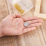 1 Set Earring Hooks, with Plastic Earring Ear Nuts, Earrings Backs, Mixed Color, 7.4x7.2x1.7cm