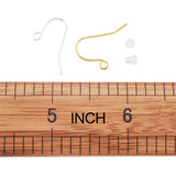 1 Set Earring Hooks, with Plastic Earring Ear Nuts, Earrings Backs, Mixed Color, 7.4x7.2x1.7cm