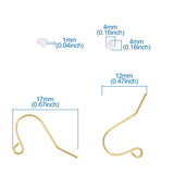 1 Set Earring Hooks, with Plastic Earring Ear Nuts, Earrings Backs, Mixed Color, 7.4x7.2x1.7cm