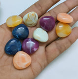 22x20mm Multi Heart Acrylic Gemstone Beads