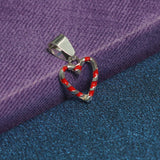13x11mm, 92.5 Sterling Silver Heart Charms