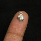92.5 Sterling Silver Cocoon Charm 10x6mm
