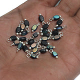 240 Pcs, 5mm Glass Loreal Beads  Silver Plated