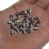 240 Pcs, 5mm Glass Loreal Beads  Silver Plated