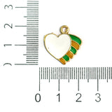 2 Cm Heart Charms Assorted Color