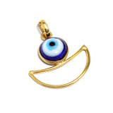 22mm, Evil Eye Brass pandant Golden