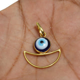 22mm, Evil Eye Brass pandant Golden