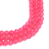 8mm 15 Inch Plain Glass Beads Round Strings