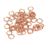 100 Gm Brass Jump Rings Copper 7mm