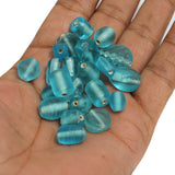 10-18mm Assorted Plain Beads Green